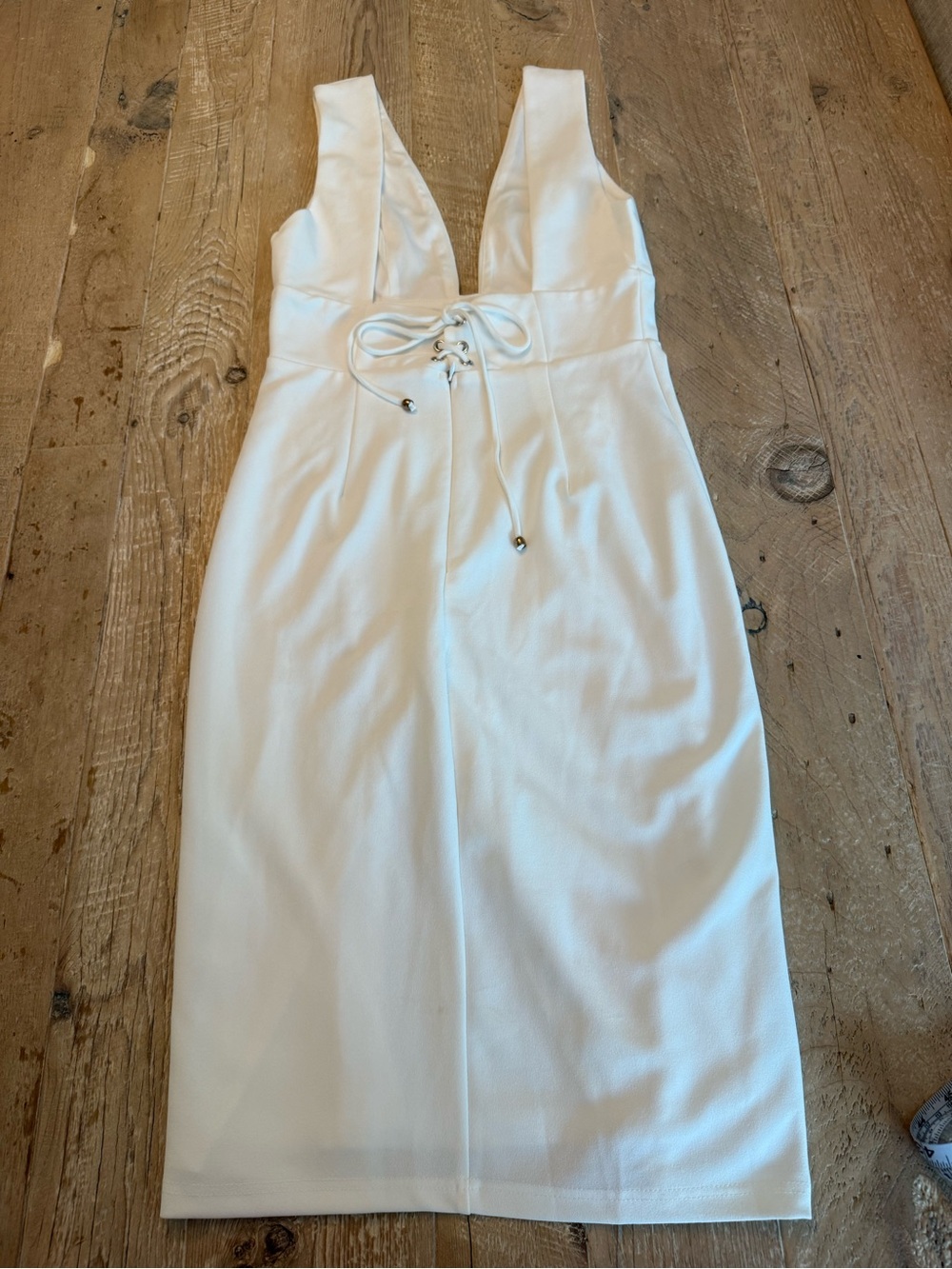 Hello Molly Caught Inbetween Midi Plunge Dress 8 - Picture 5 of 7